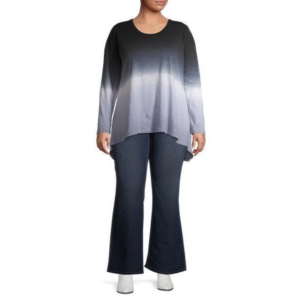 A3 Denim Women's Ziggy High Rise Flared Stretch Trouser Jeans 22W NWT - Picture 4 of 6